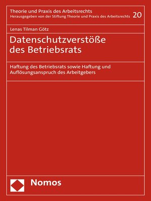 cover image of Datenschutzverstöße des Betriebsrats